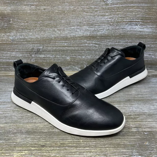 WOLF & SHEPHERD Crossover Longwing Leather Shoes Sneakers Black Mens ...
