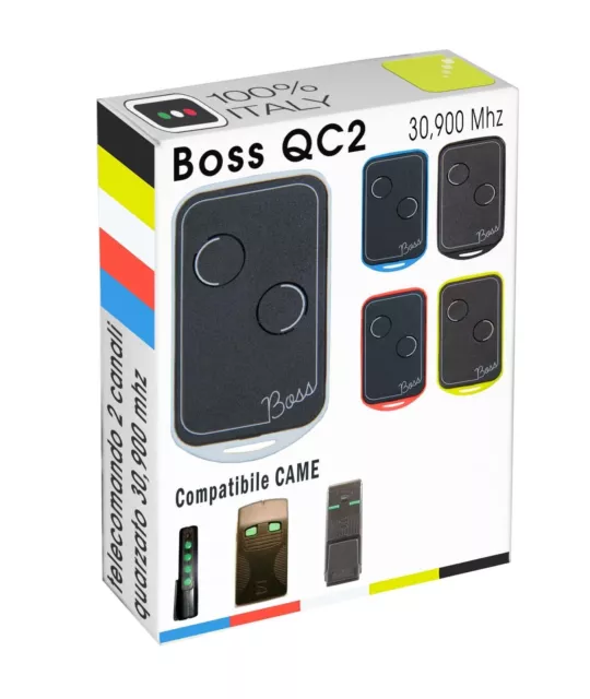 Telecomando BOSS radiocomando compatibile con CAME TOP-MT2 30,900 Mhz