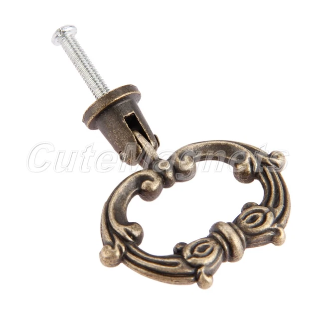 Vintage Cabinet Drawer Door Handle Pull Knob Ring Cupboard Hardware 47*42mm