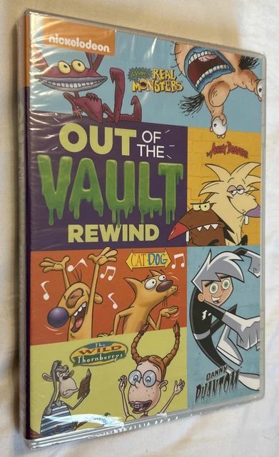Nickelodeon Out of the Vault REWIND DVD, 2018 Cat Dog/Real Monsters NEW SEALED