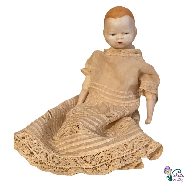 VTG Reproduction Bisque Soft Cloth Body Baby Doll Grace Putnam Bye-Lo Baby Style