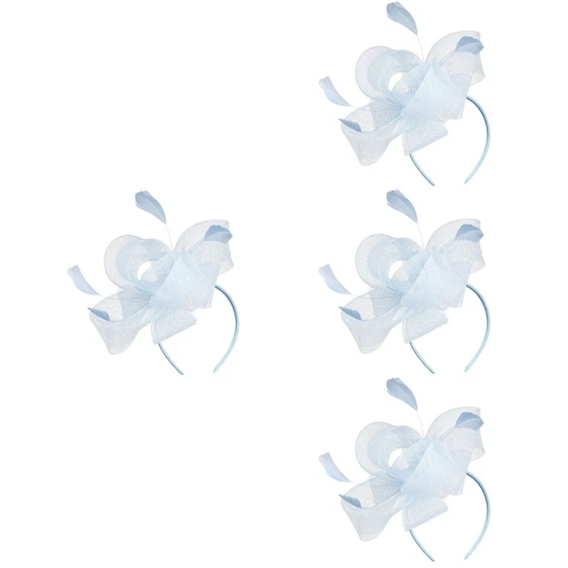 4x cappello fascia per capelli Tea Party Fascinator accessorio per capelli tè