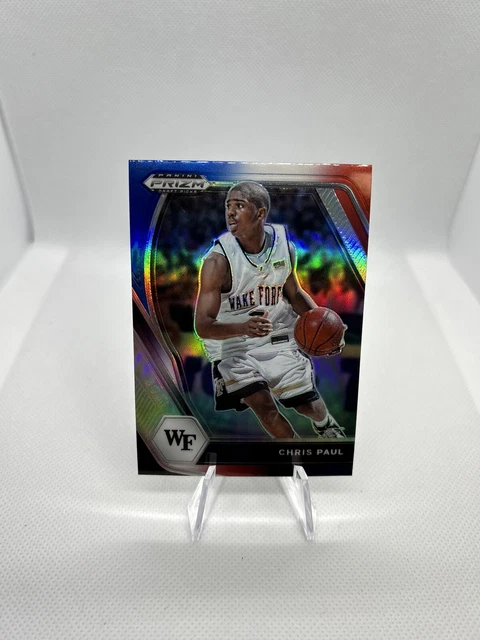 CHRIS PAUL 2021 Prizm Draft Picks Red Blue Purple #68 Wake Forest