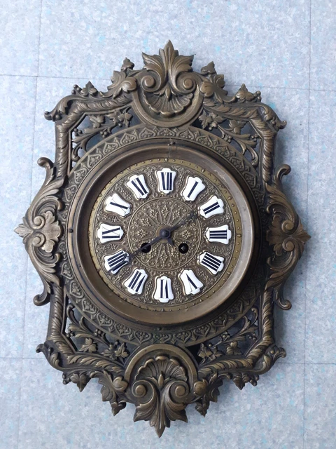 Horloge Murale ODO Bronze Mécanique – Pendule Style Industriel, Vintage 70’