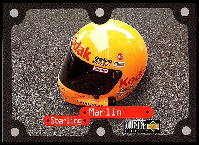 1997 Upper Deck Collector's Choice Sterling Marlin's Helmet Speedecals #S8