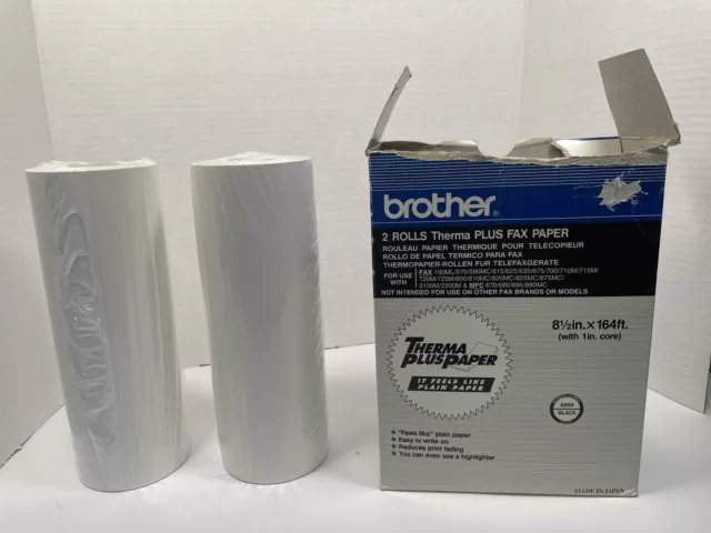 Brother Therma Plus Fax Paper 4 Pack 8.5" x 164' #6895