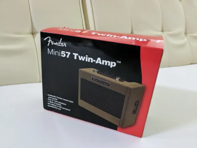 Fender MINI 57 Twin-Amp Portable Tweed Electric Guitar Amplifier 023-4811-000