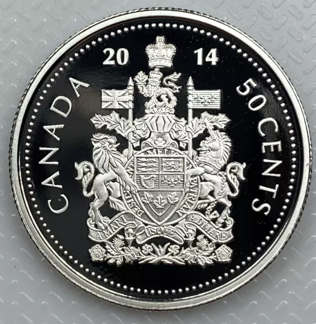 Canada 2014 50 Cents 99.99% Proof Silver Half-Dollar Heavy Cameo Coin