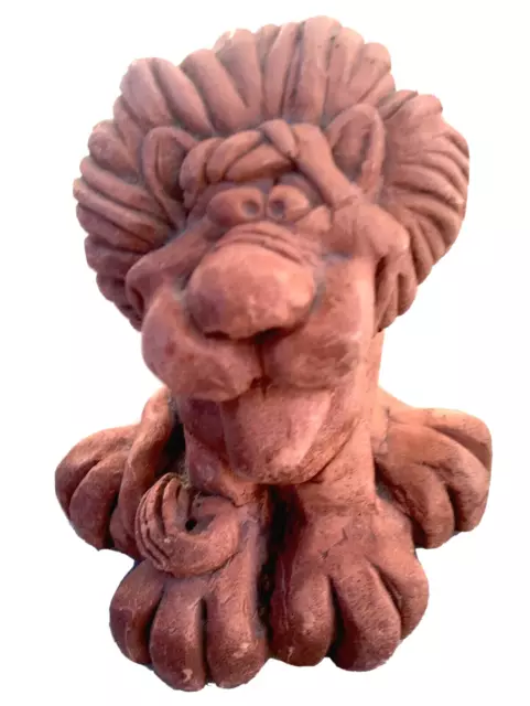 4-1/2" Tall Vintage Big Paw Lion Ceramic Figurine - KB 1973, Kersten Brothers