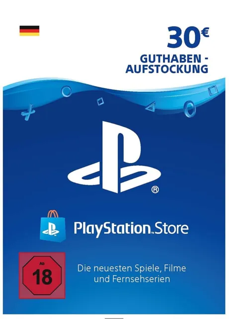PlayStation Network Card 30 EUR Deutschland PSN Code Email