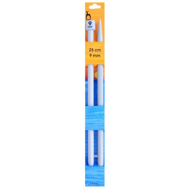 Agujas de tejer clásicas de un solo extremo pony de 9,00 mm - 25 cm - P31668 - CORREO GRATUITO