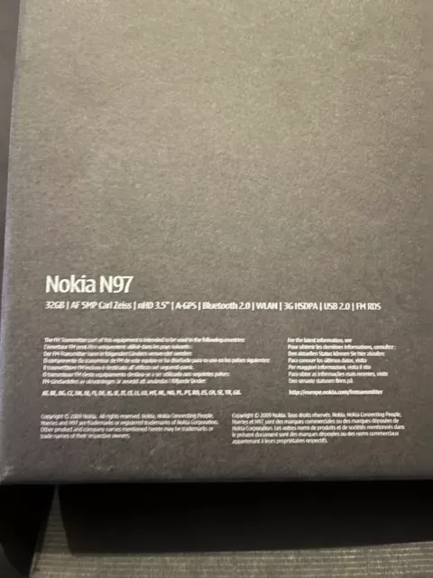 Nokia  N97 - 32GB - Schwarz Smartphone Siehe Bilder