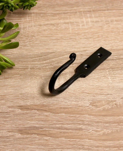 Hand Forged Iron Blacksmith Vintage Kitchen Cup Pan Mug Hanging Hanger Hook peg