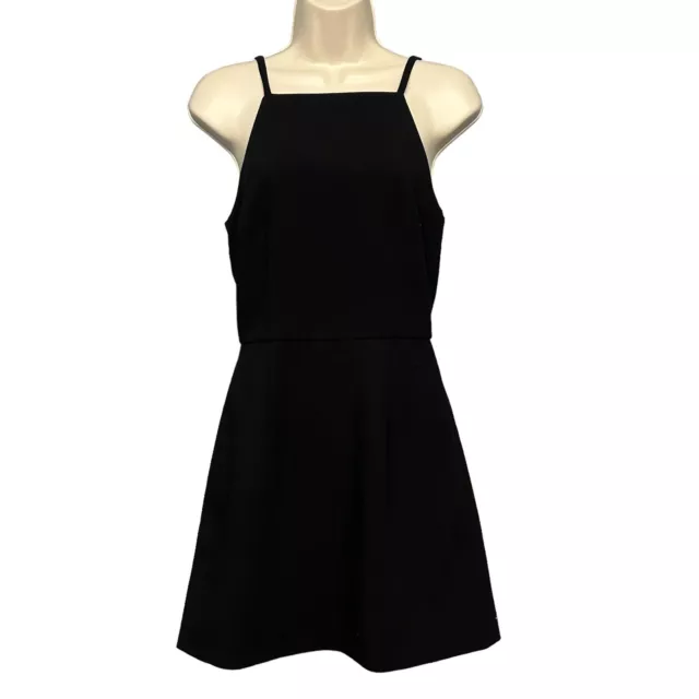 French Connection Womens Dress 2 Summer Whisper Black Square Neck Classic LBD