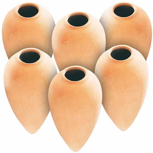 6er-Set Terracotta Wasserspender "Classico" für Topfpflanzen, je 125ml