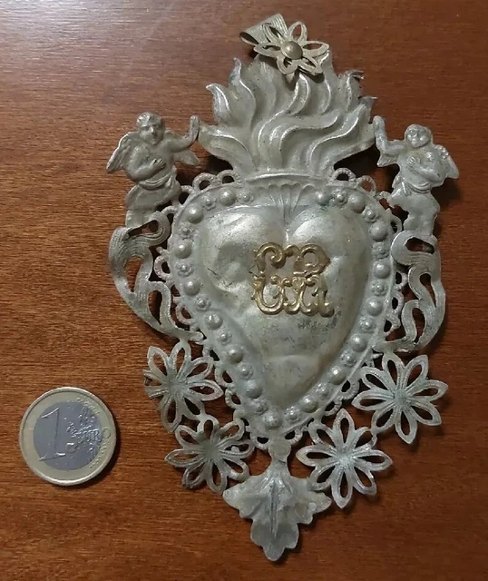Ex voto cuore CR e angeli