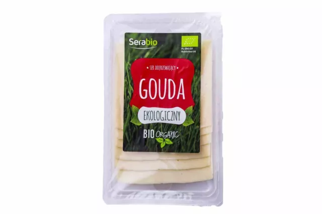 Sliced Gouda ripened cheese BIO 125 g