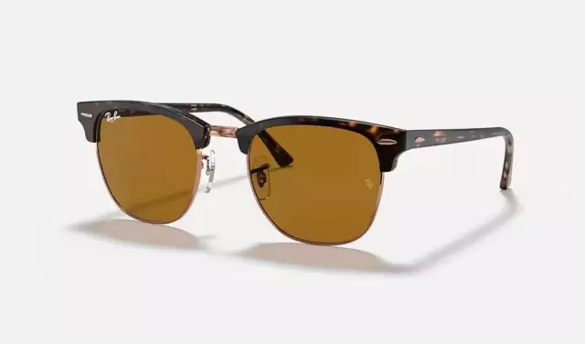 Ray-Ban Clubmaster Polished Havana/Brown Classic B-15 51 mm Sunglasses RB3016
