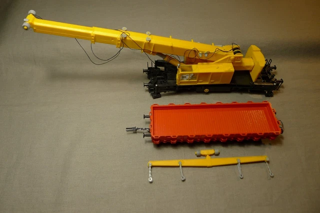 Grue De Marchandises Roco HO - Wagon Industrie / Travaux (Couleur Vert, Occasion)
