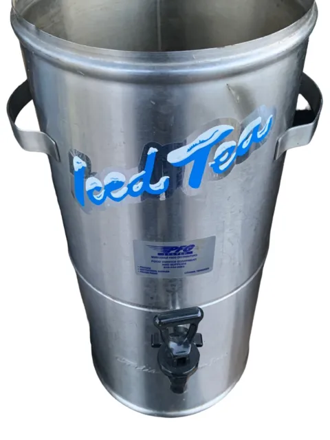 Curtis TC-3H-RC Round Stainless Steel 3.5 Gallon Iced Tea Dispenser