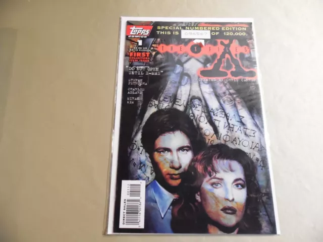 X-Files # 1 (Topps Comics 1995) 2nd Print Numbered Edition / Free Domestic Ship