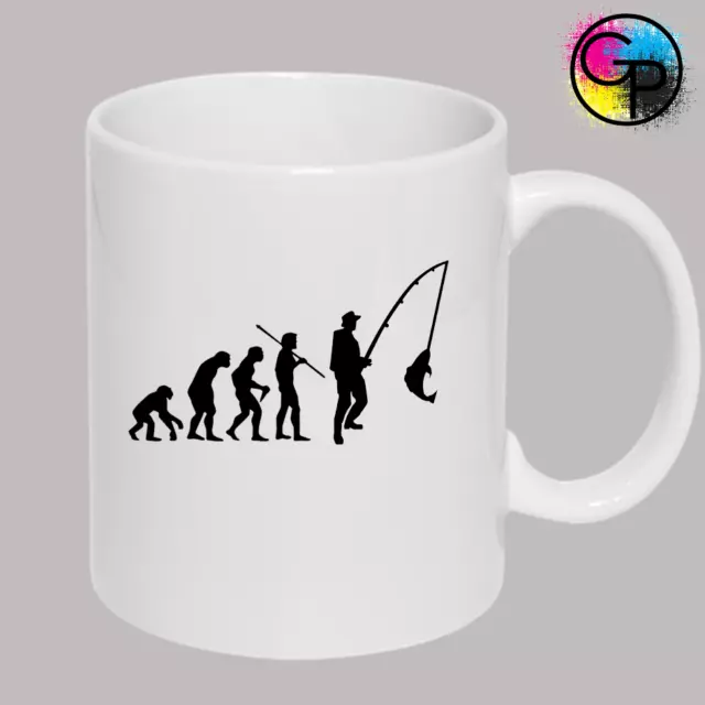 Evolution Of Fisherman Funny Mug Rude Humour Joke Present Novelty Gift Idea