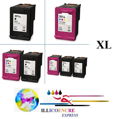 Cartucce di Inchiostro Compatibili HP301 HP 301 XL Nero/Colori Al Scelta X 48h