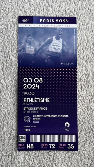 Tote Bag en polyester Jeux Olympiques PARIS 2024 motifs Paris blanc | , linge de maison et