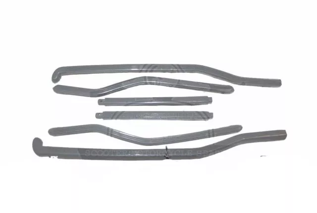 Lambretta GP DL Rear Floor Runners  Floor Strips Set of 6 Grey