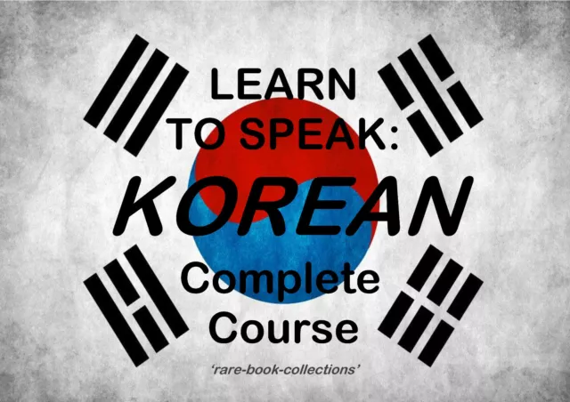 Learn Korean Fast - Spoken Language Course - 43 Hrs Audio Mp3 & 4 Books On Dvd!