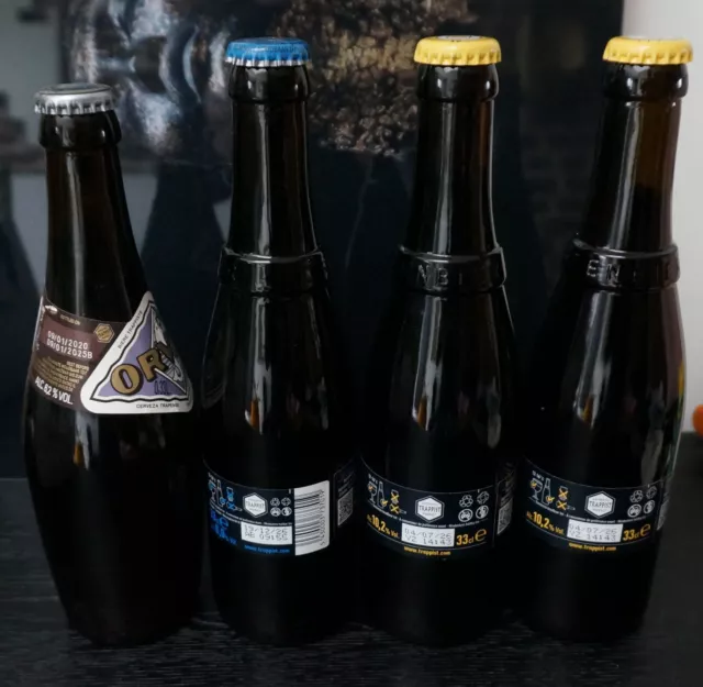 bouteilles  Westvleteren 2 n° 12,  1 n° 8 et 1 orval.