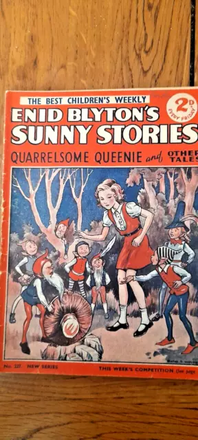 ENID BLYTON SUNNY STORIES NO. 227 Quarrelsome Queenie May 16th 1941 FN