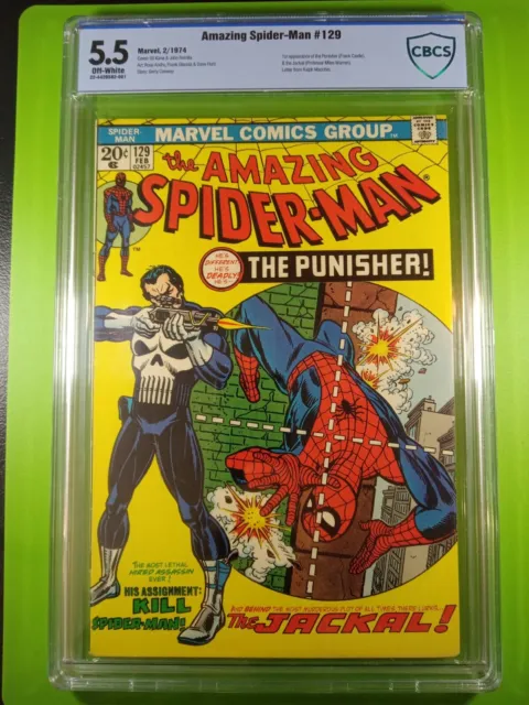 Amazing Spider-Man #129 CBCS 5.5  1st Punisher!! Grail Book! LIKE CGC