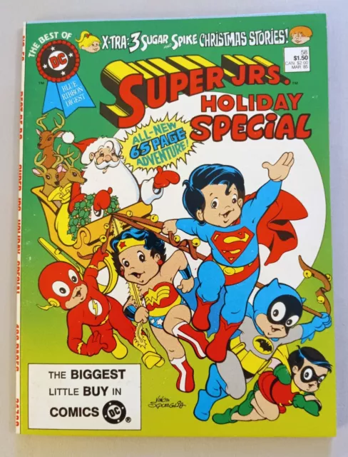 Best Of Dc Blue Ribbon Digest #58, Super Jrs. Holiday Special, Vf, Copper, 1984