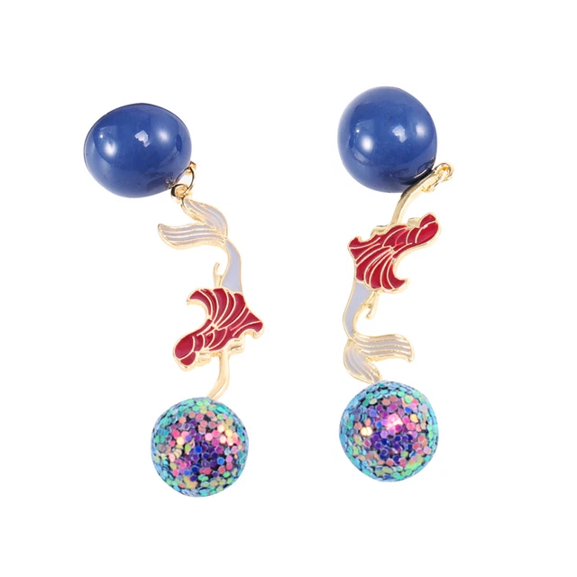glitter earrings Meerjungfrau Baumeln Damenohrringe Ohrringe Für Frauen Orrous H