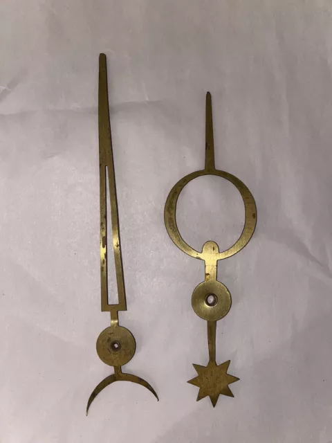 Pair Of Antique French Grandfather/Morbier Clock Hands