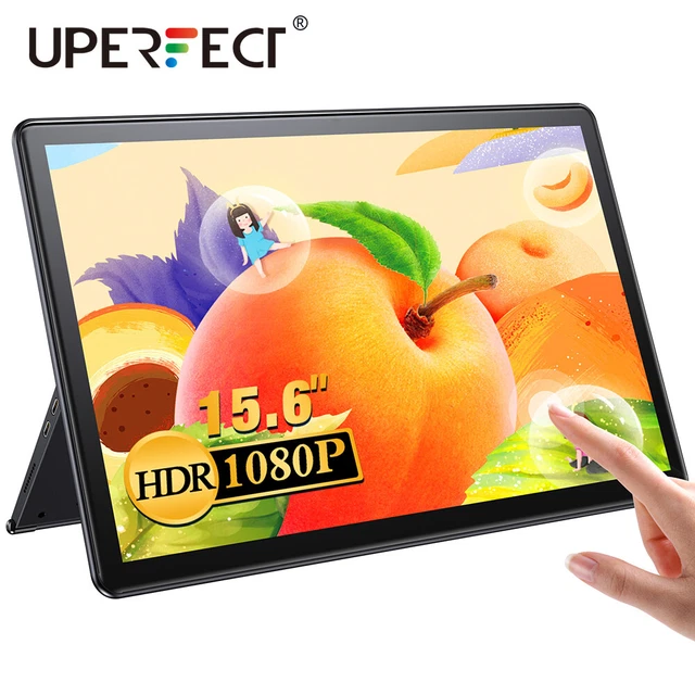UPERFECT Touchscreen Monitor 15.6" Computer Gaming Monitor HDMI USB C Portable