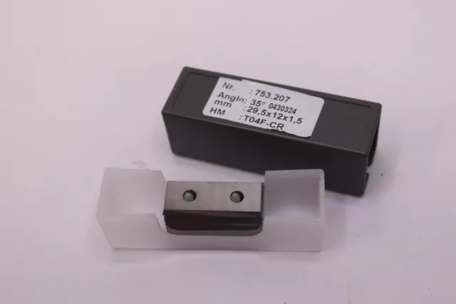 (10-Pk) Carbide Insert Knives 753.207 T04F-CR 29,5 x 12 x 1,5