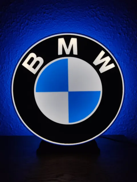 Logo Lumineux - Lampe - Veilleuse LED 3D Emblème BMW