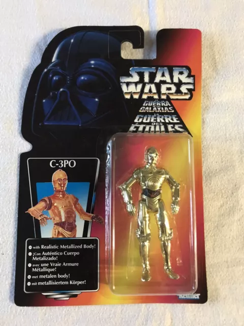 STAR WARS Power Of The Force 2 C-3PO Cartellino rosso trilogo