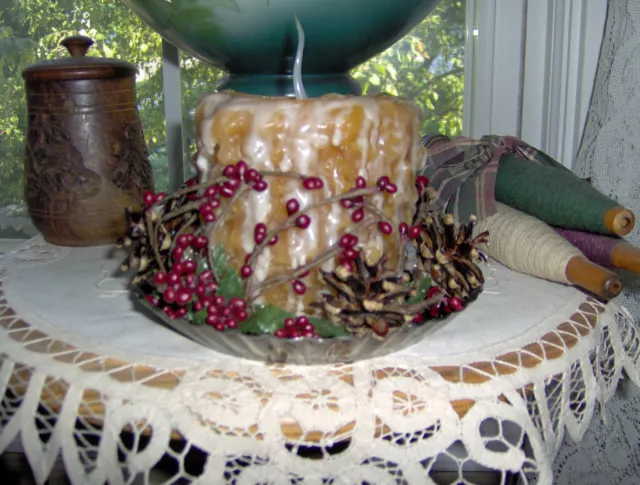 Electric Candle 4X4 Your Choice Of Style, Color & Fragrance W/Tin Plate & Cord