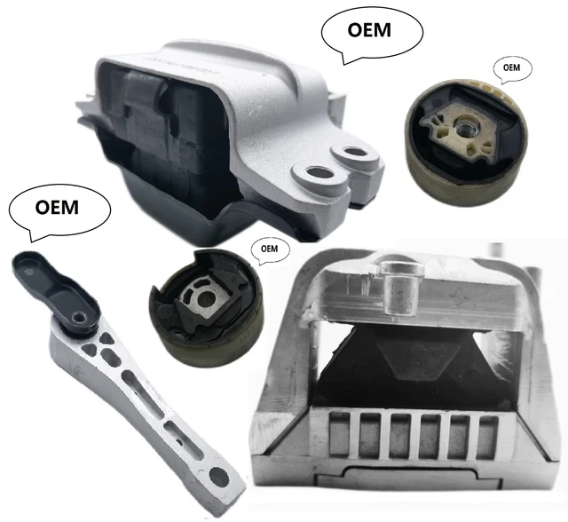 NEW OEM ENGINE Transmission Motor Mount Kit For VW Jetta Golf Passat