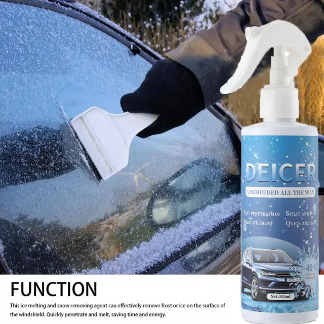 5X CAR DEICING Agent Windshield Ice Remover Spray Defroster Melting Deicer  250ML £7.45 - PicClick UK