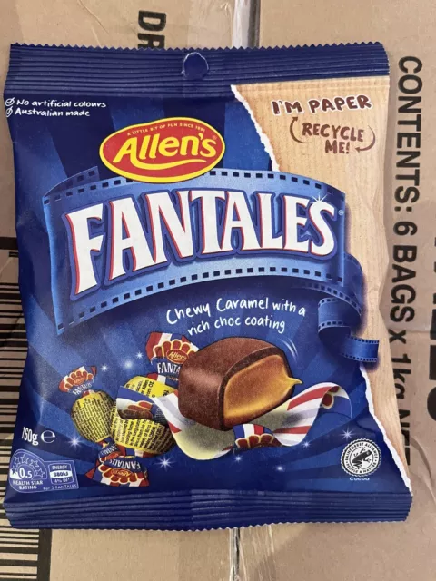 Allen’s Fantales Lollies 160g Bag✨ Expiry June 2024❤️