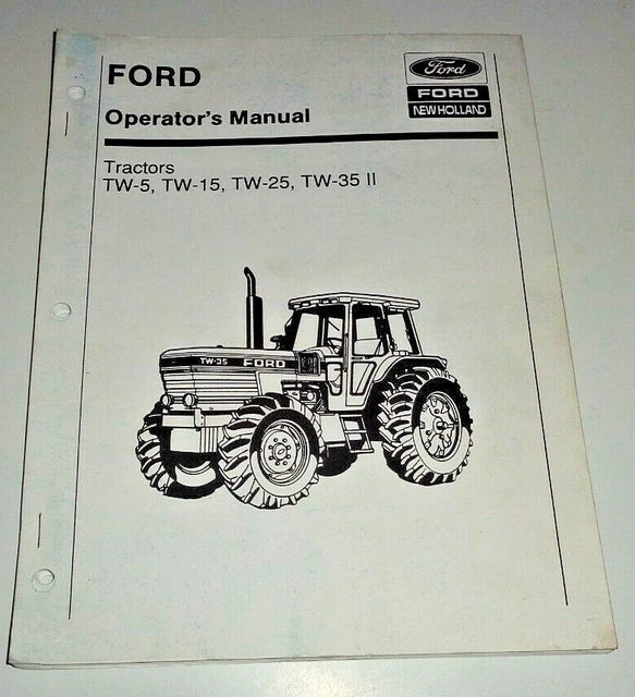 Brochure Originale Trattore Ford TW-35 - Stampa Poster RARO Formato A3 Del 1985