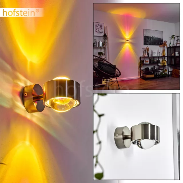 Wand Leuchten Lampe Strahler Wohn Zimmer Beleuchtung 2 magentafarbene Farbfilter