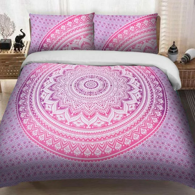 Indien Cachemire Mandala Housse de Couette Oreiller Étuis Literie Ensemble