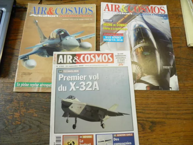 lot de 3  revues air et cosmos aviation internationale