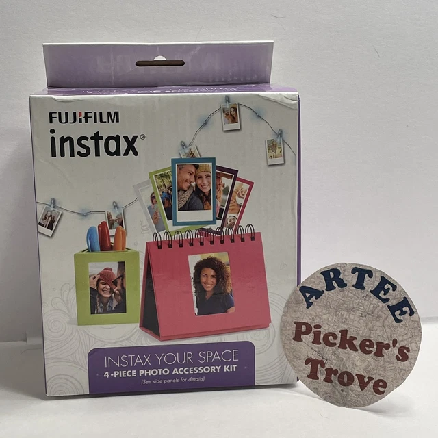Fujifilm Instax Your Space Accessory Set Pink Photo Album Frames Clip Lights