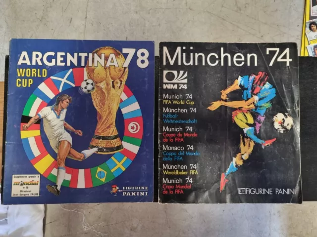 album panini foot 1974 Et 1978 World Cup Argentina Et Munchen Football PANINI